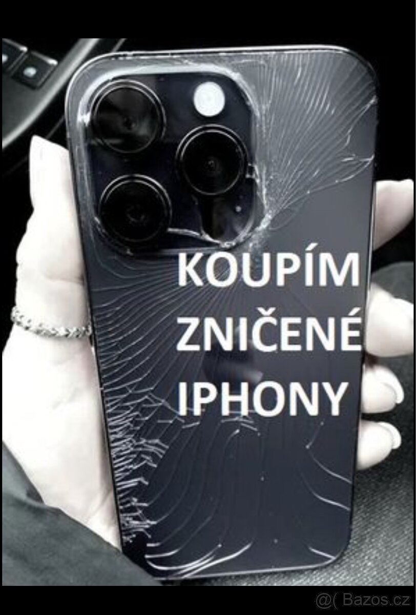 Zničený iPhone
