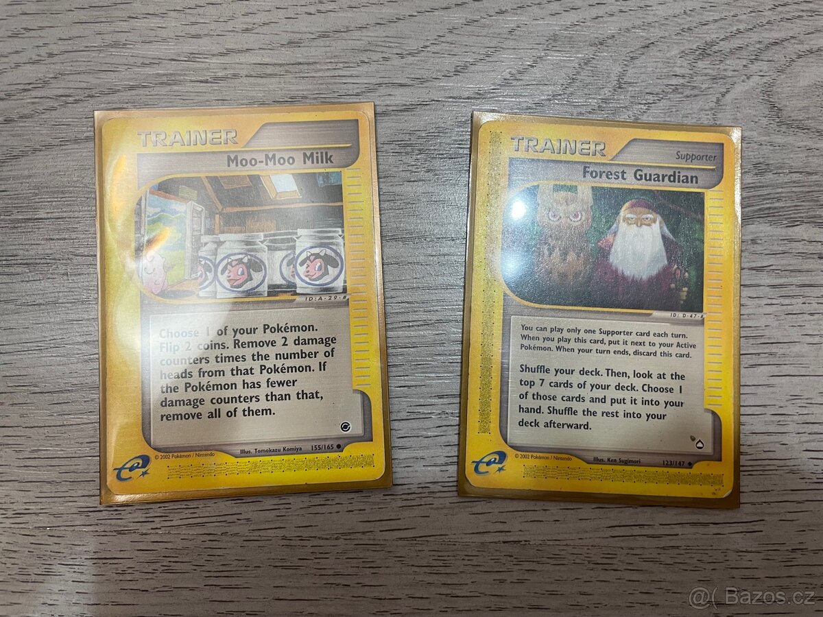 Pokémon karty z roku 2002