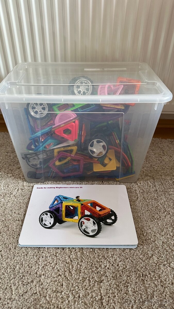 Krabice magformers 3 sety s boxem Ikea