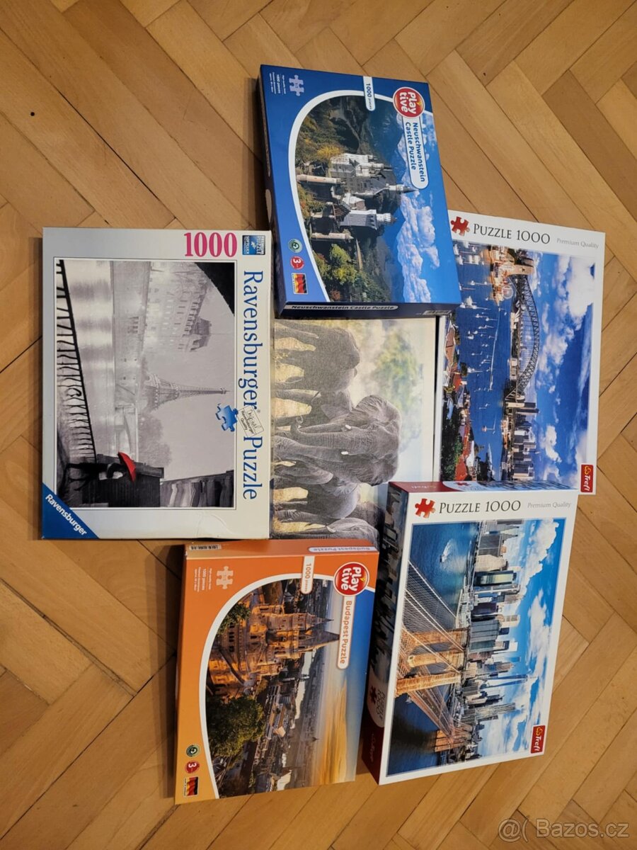 Puzzle různé motivy - od 100 Kč za kus