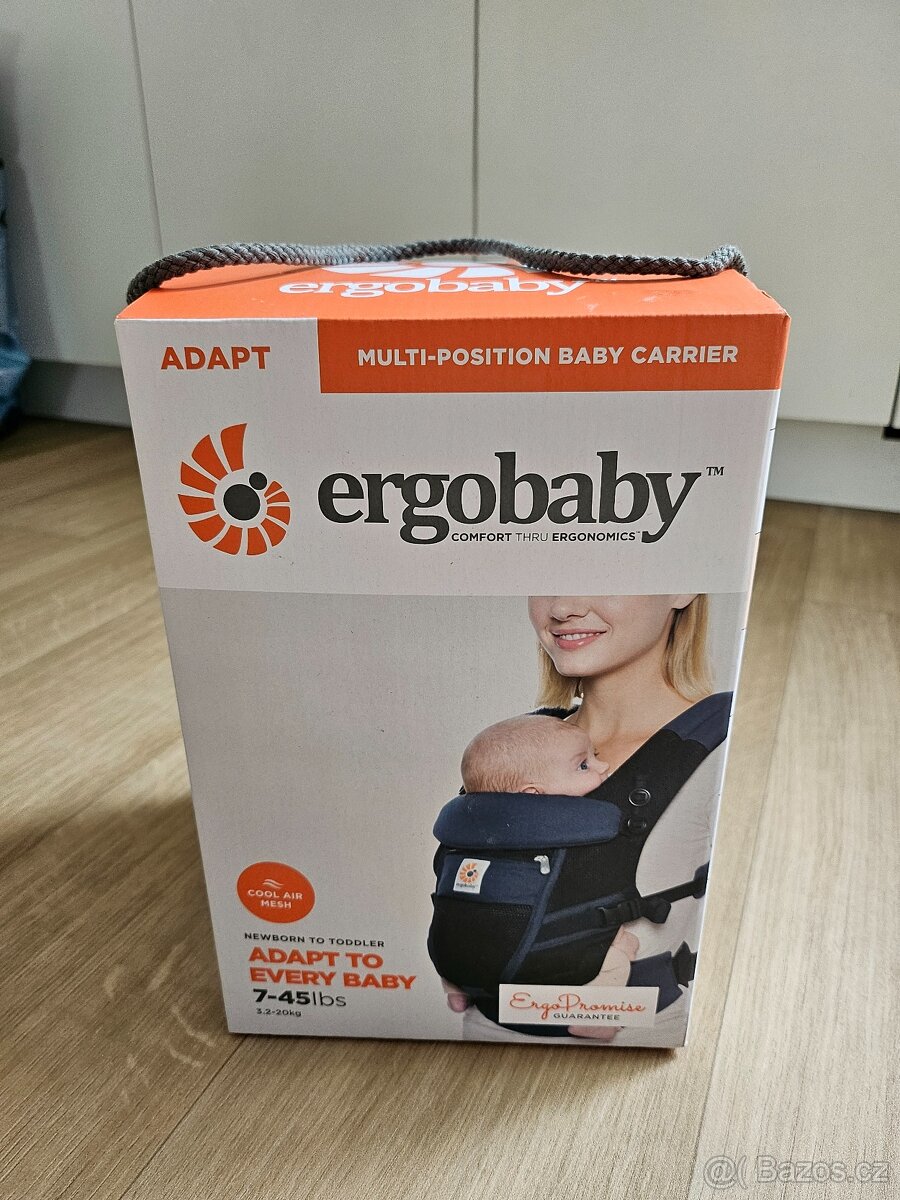 Nosítko ErgoBaby Adapt COOL AIR MESH - RAVEN