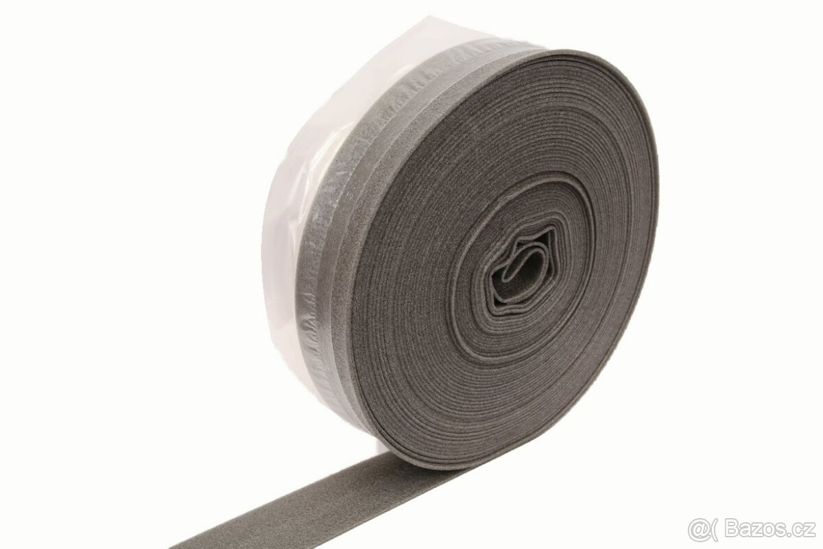 Dilatační pás Mirelon 8 mm, šedý s PE folií, šířka 150 mm