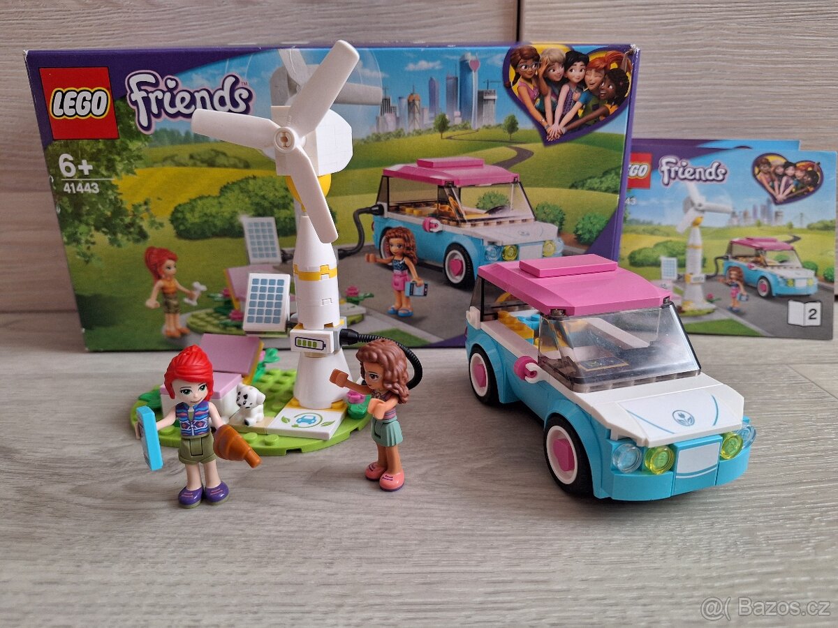 LEGO Olivia a její elektromobil