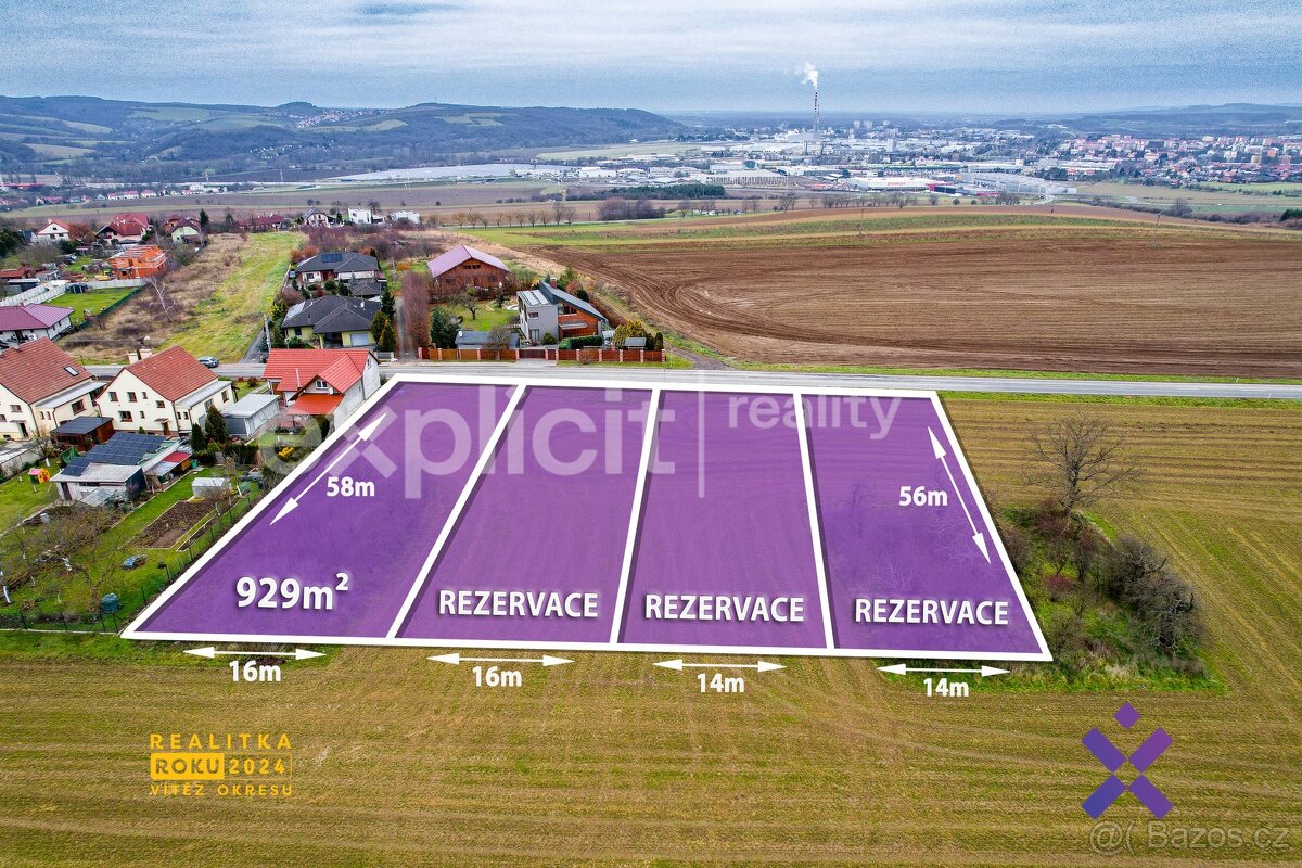 Prodej pozemku pro bydlení, 929 m2 - Pohořelice, ev.č. 02083