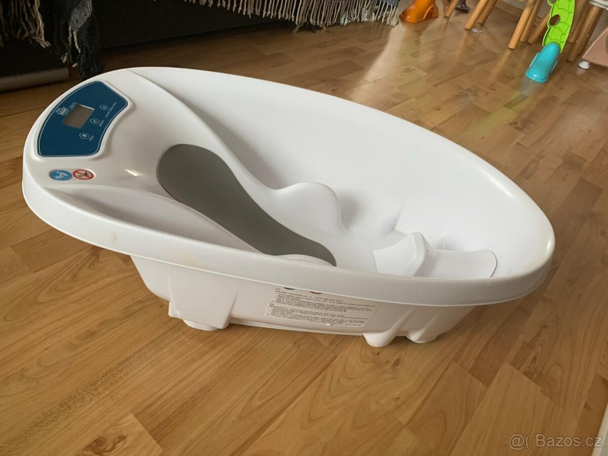 Digitální vanička pro děti 3v1 Aquascale s váhou a teploměre