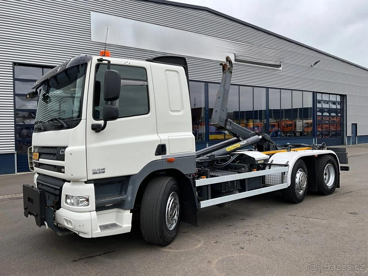 DAF CF 85 460 6x2 / Nosič kontejnerů Palfinger / Jen 209tkm