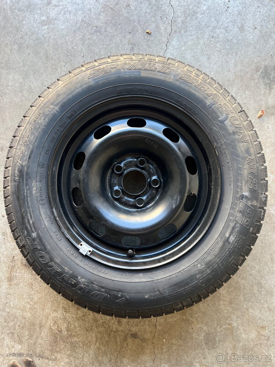 Prodám rezervní kolo 175/80/R14 - Dunlop