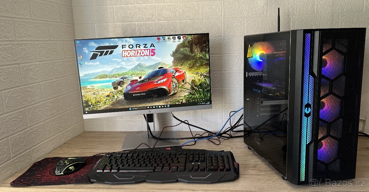 Herní PC-i5 7400-16GB DDR4-RX580-Fortnite-Záruka
