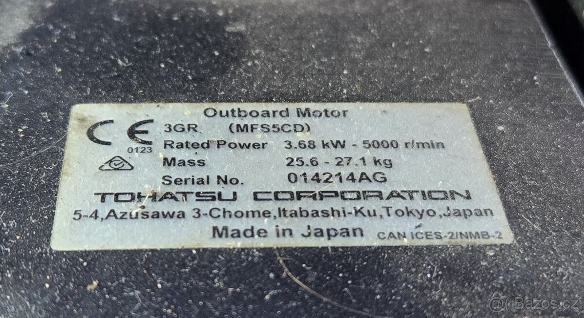 TOHATSU 5 HP L
