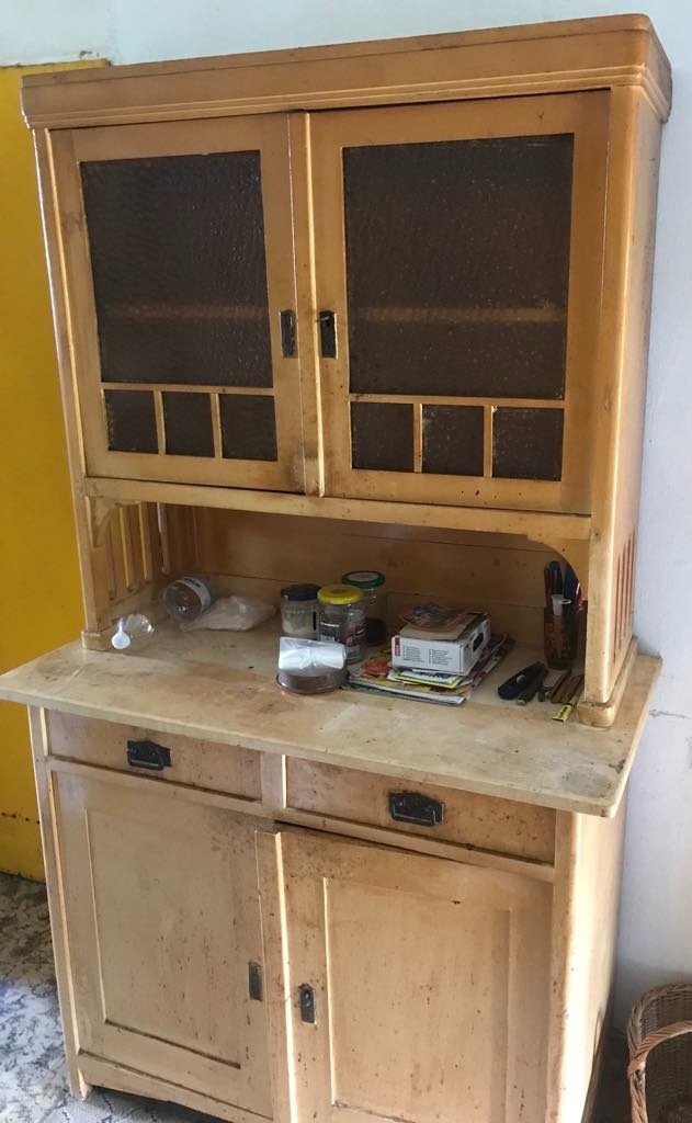 starožitný příborník kredenc k renovac-Opočno