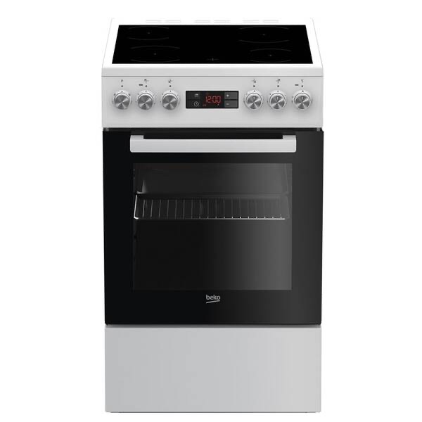 Sklokeramický sporák Beko FSM57300GW bílý