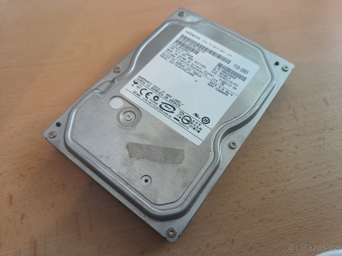 Harddisk HITACHI 160GB, 7200 otáček