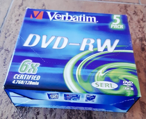 DVD-RW, DVD+RW a CD-R (ceny viz text)