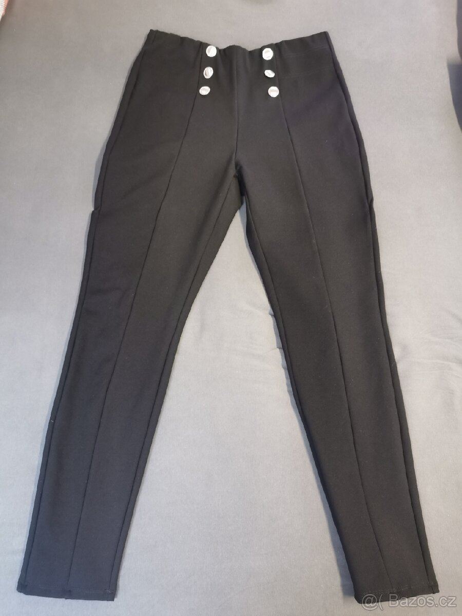 Prodám nové dámské černé strečové kalhoty.