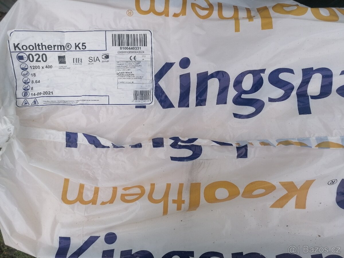 Tepelná izolace KOOLTHERM K5 20 mm