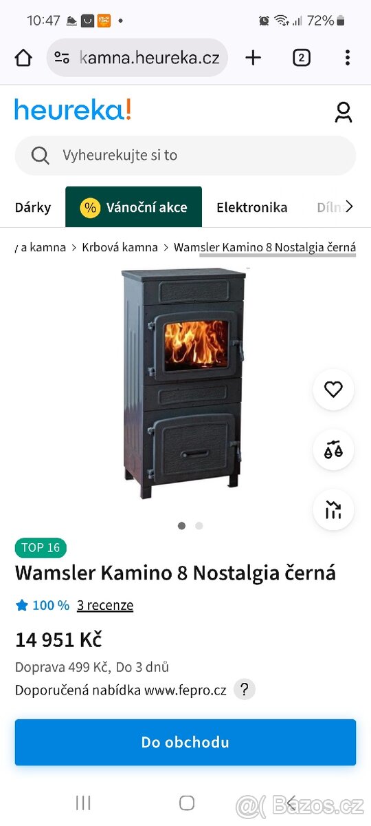 Kamna kamino 8 nostalgia