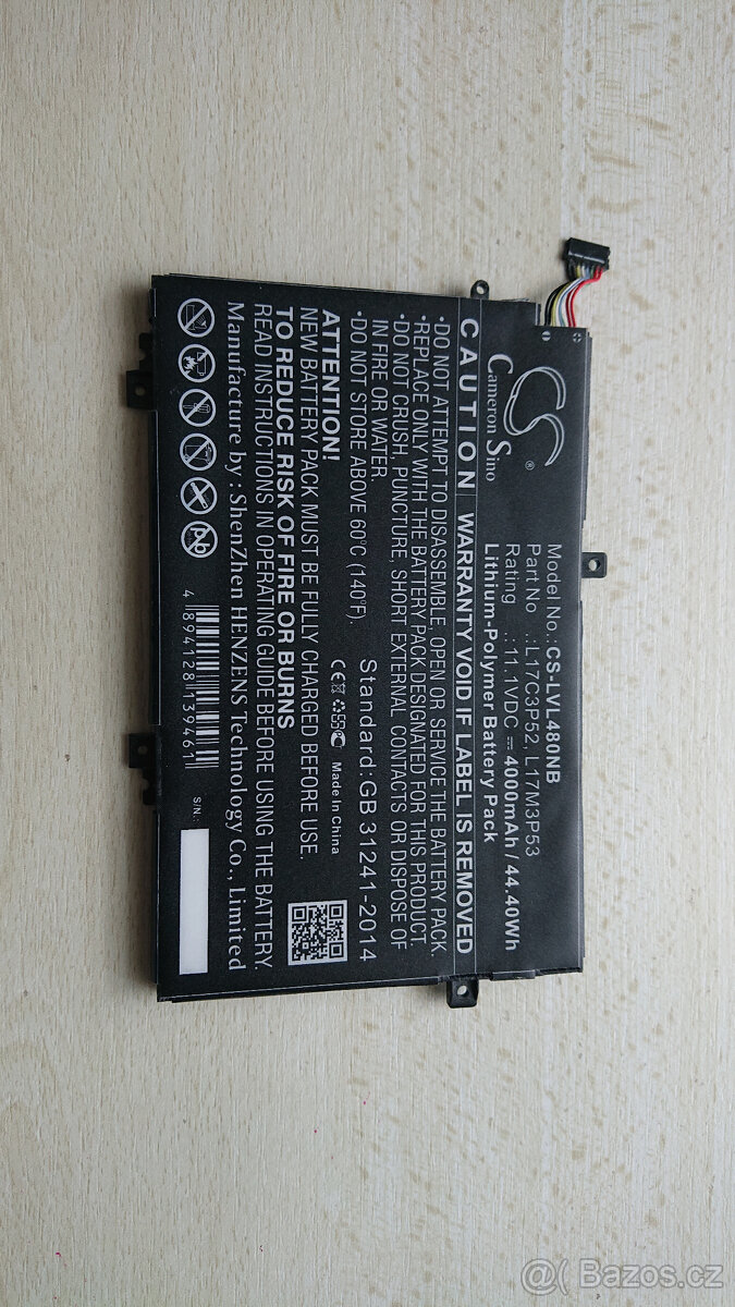 Baterie pro Lenovo Thinkpad L480 nebo L580