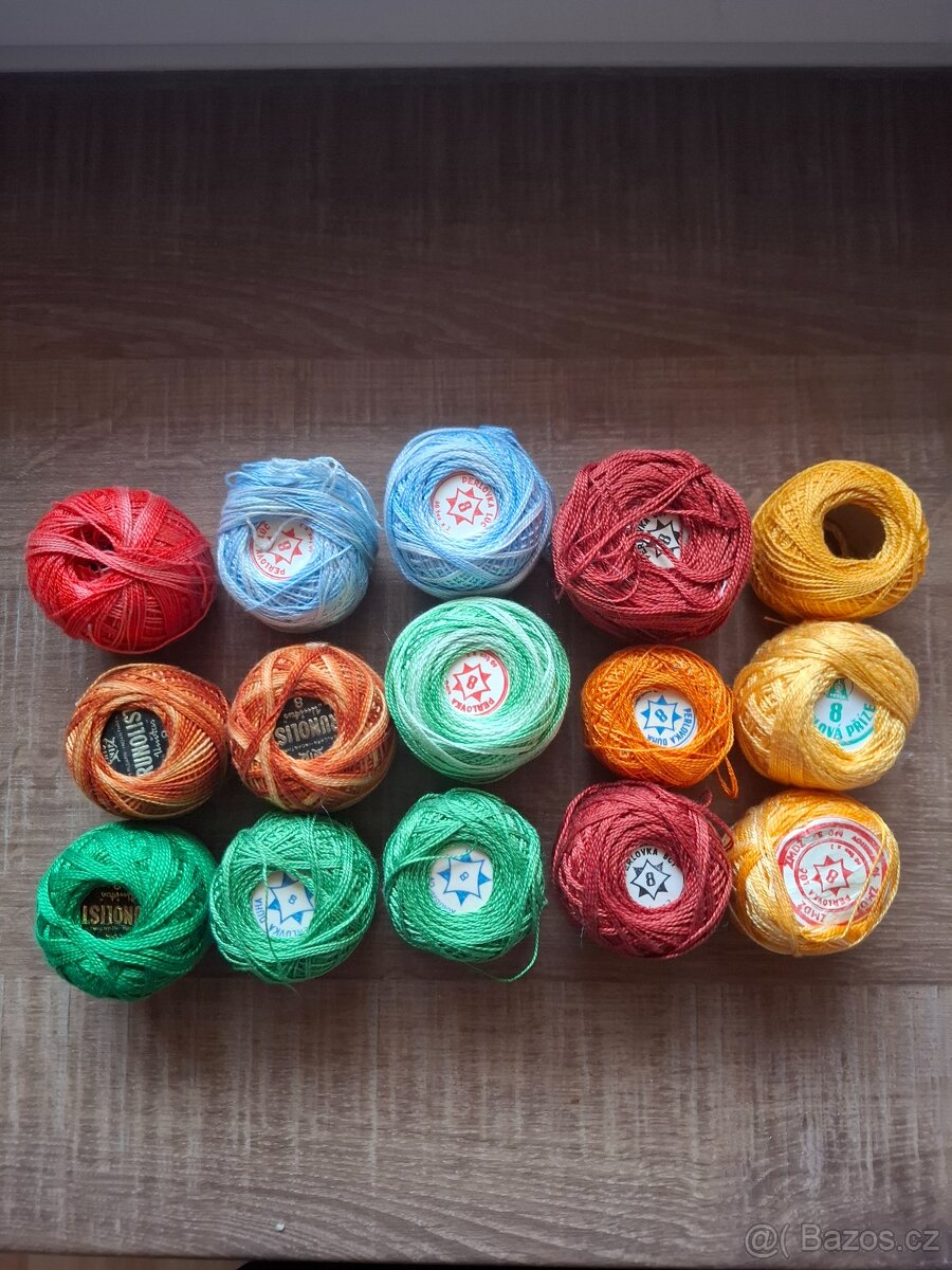 Vyšívací příze Perlovka