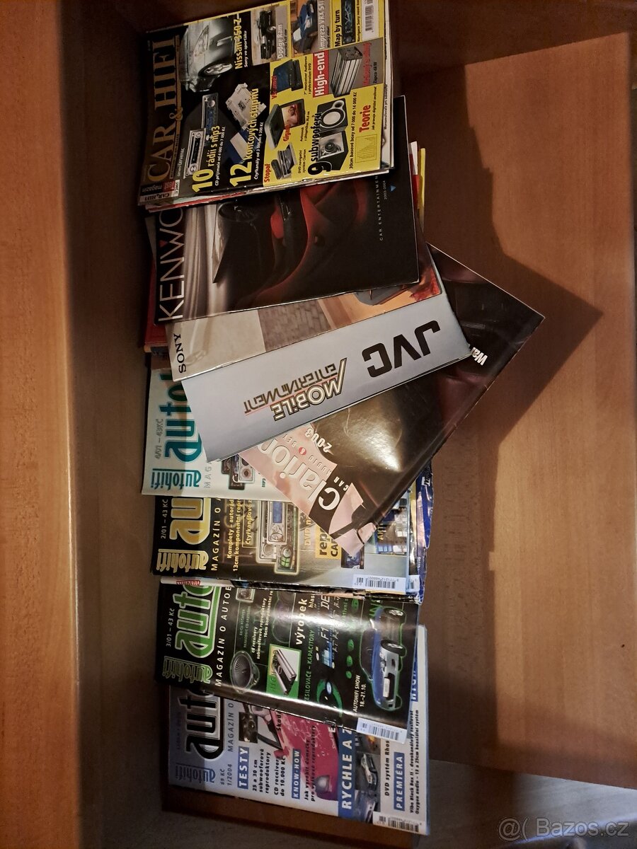 Prodám časopisy auto hifi a alu kola