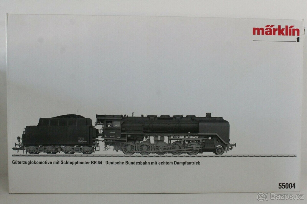 Vzácná parní lokomotiva Märklin Gauge 1 55004 včetně originá