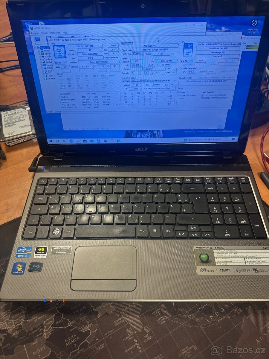ASUS Aspire 5750G i5, 8GB, 1TB, BRay