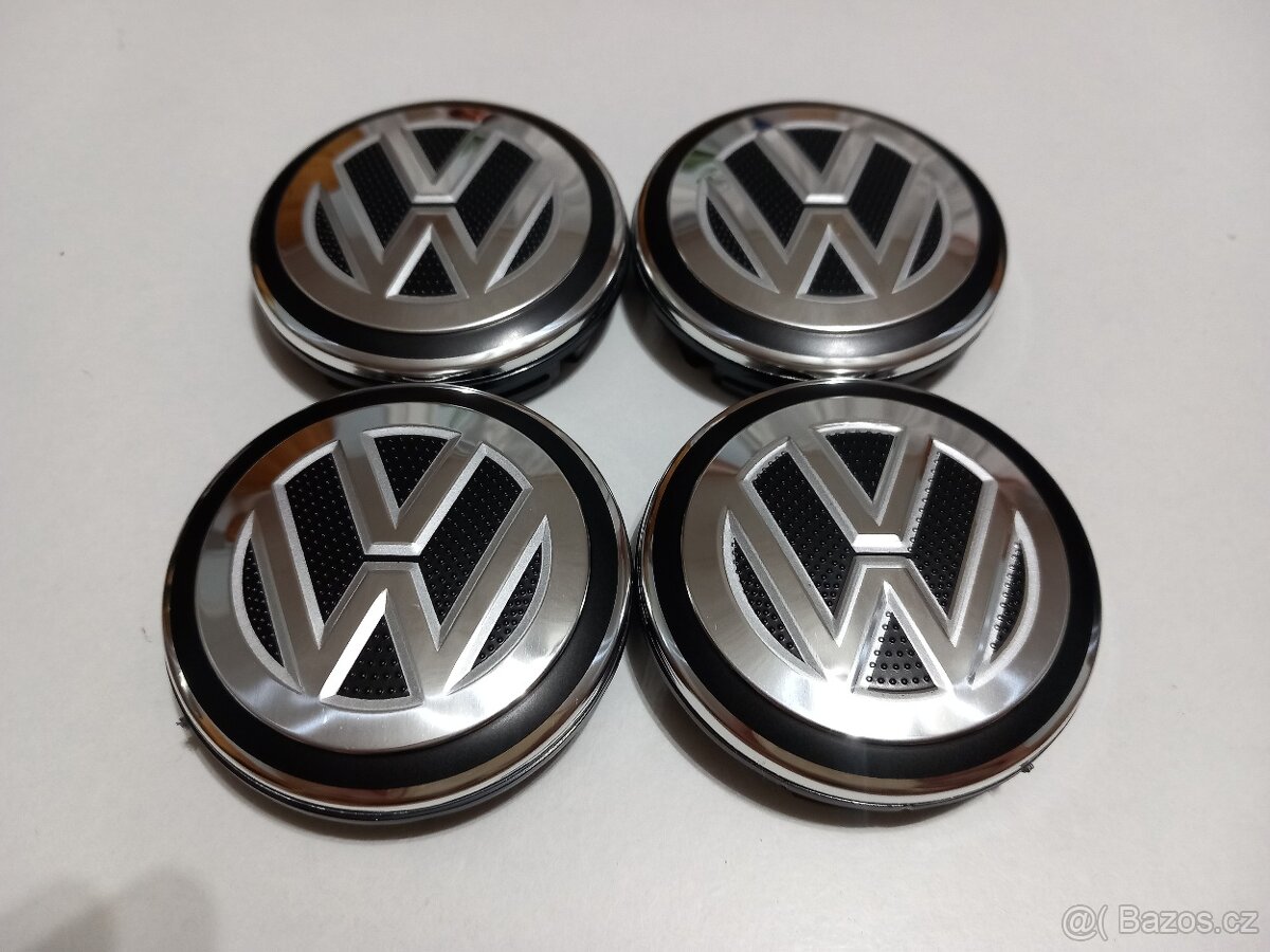 Středové krytky Vw, 56x52mm, Nové logo struktura