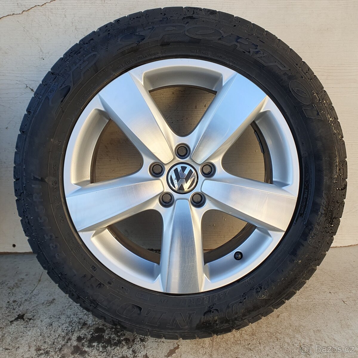 Alu kola VW Tiguan 17" 5x112, letní Dunlop 235/55R17