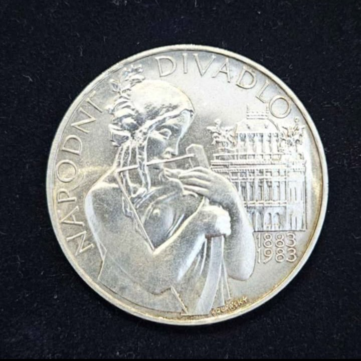 STŘÍBRNÁ MINCE 500 KČS - NÁRODNÍ DIVADLO