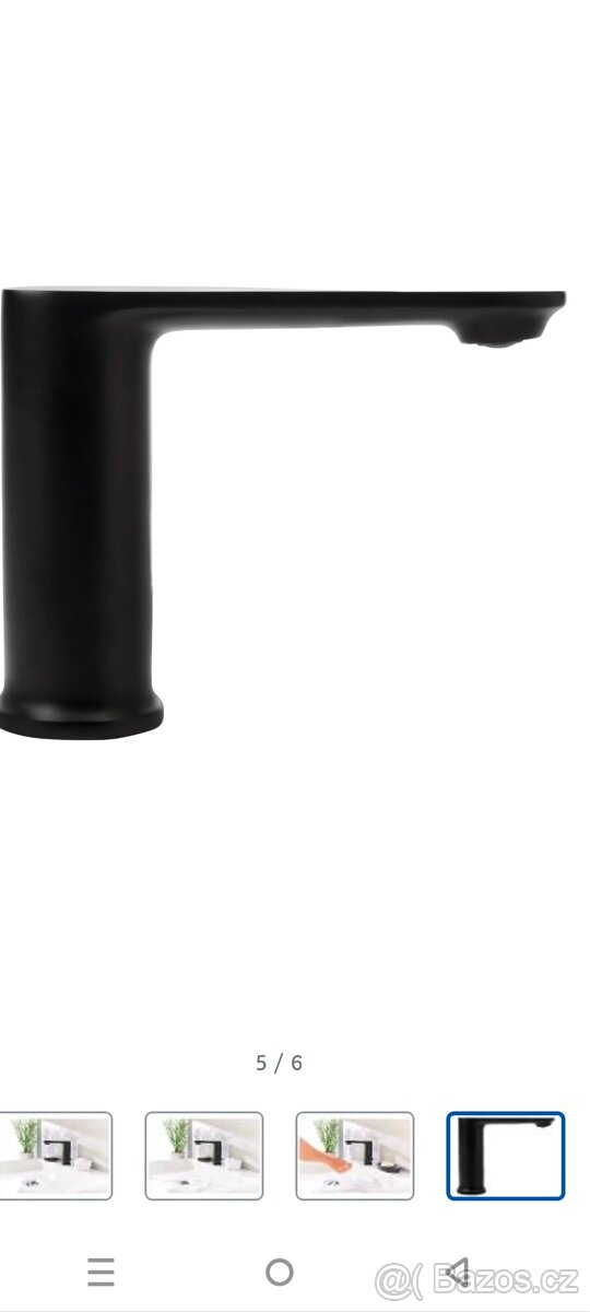 Bezdotyková baterie černá barva