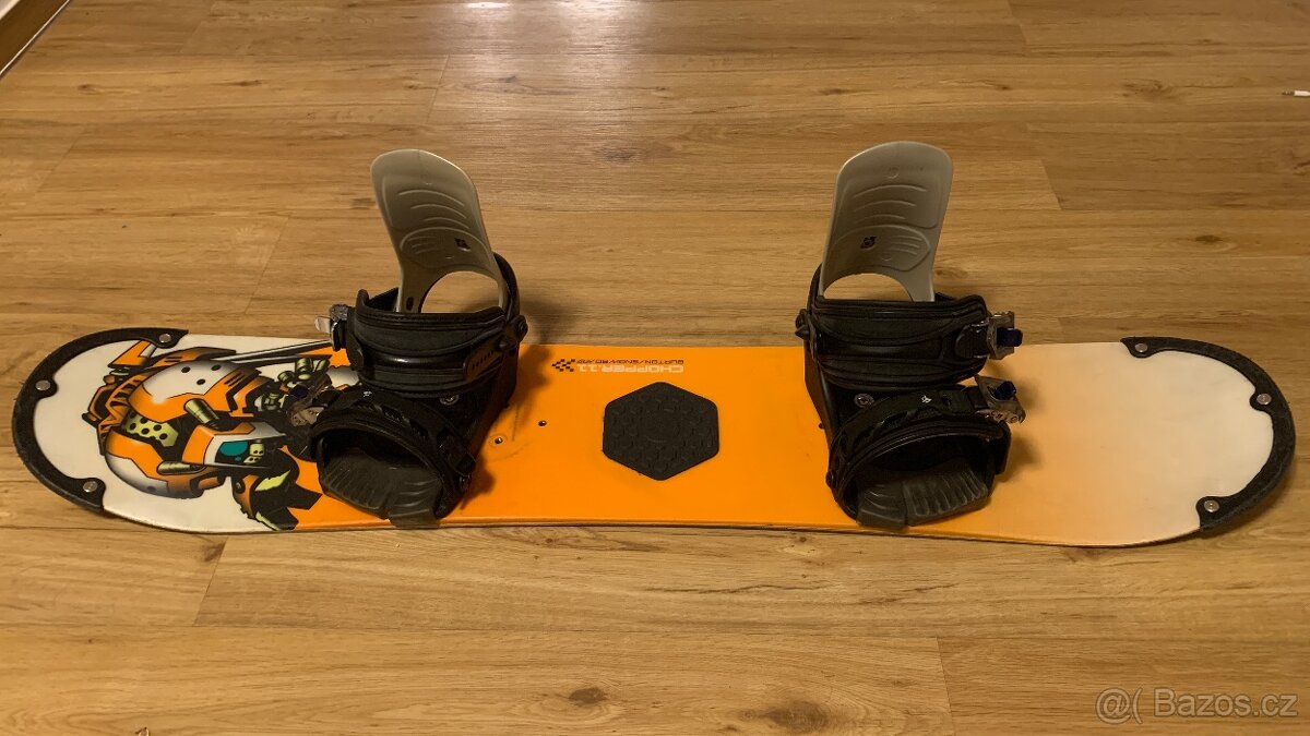 Dětský snowboard Burton 110 s vázáním Salomon