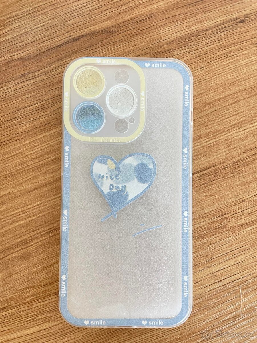 pouzdro na Iphone 14 PRO se vzorem srdce