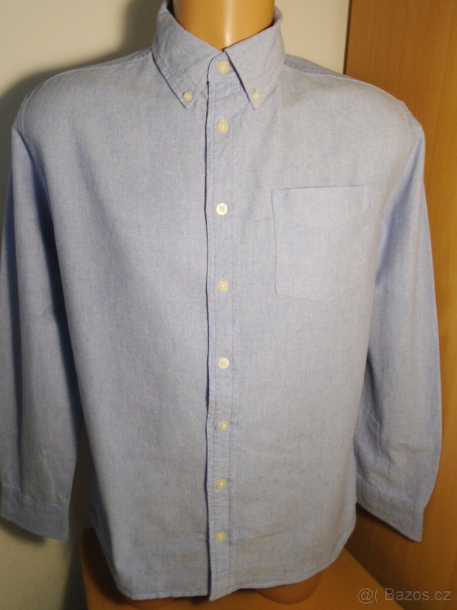 Pánská modrá košile/M/2x53cm