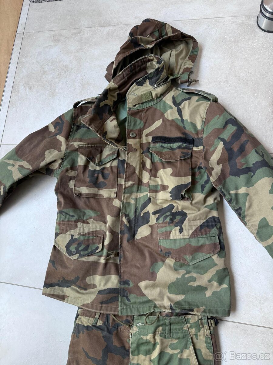 Airsoft/maskáčová bunda+kalhoty vel 164cm