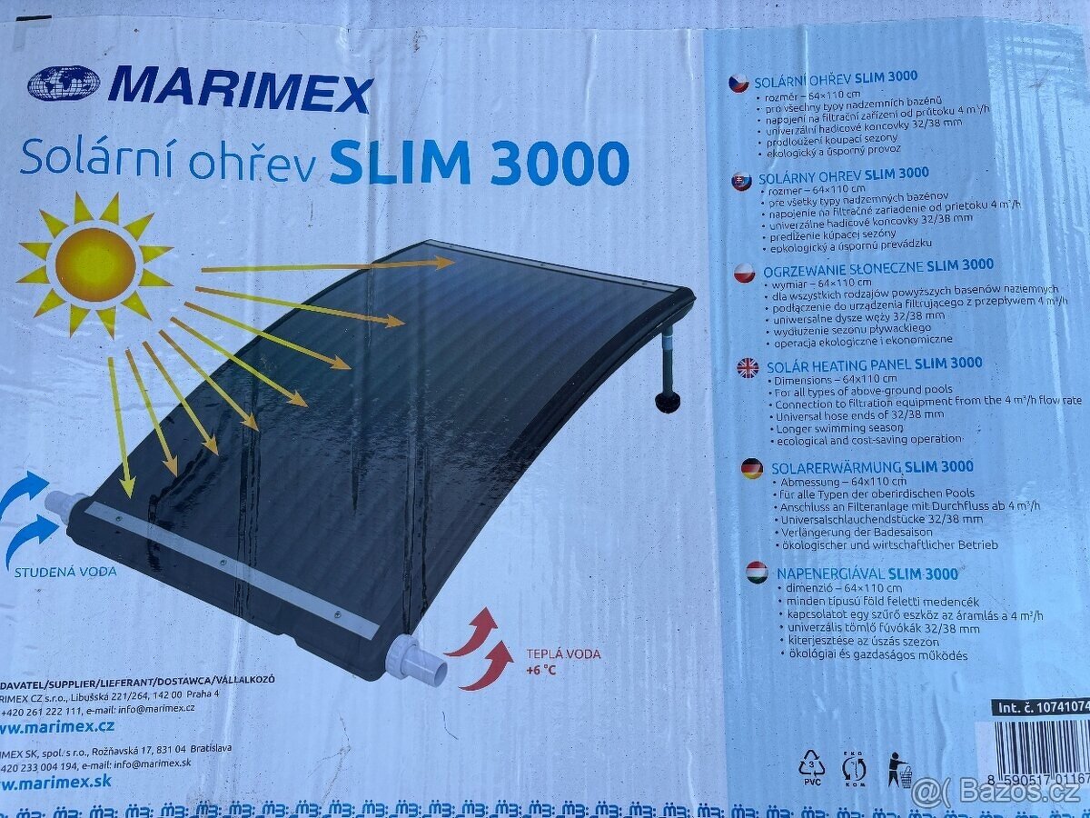 Solarní ohřev Marimex Slim 3000