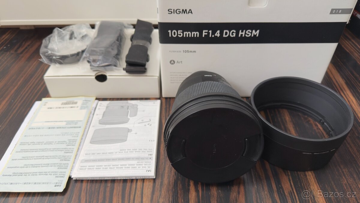 Sigma 105mm f1.4mm Nikon bajonet