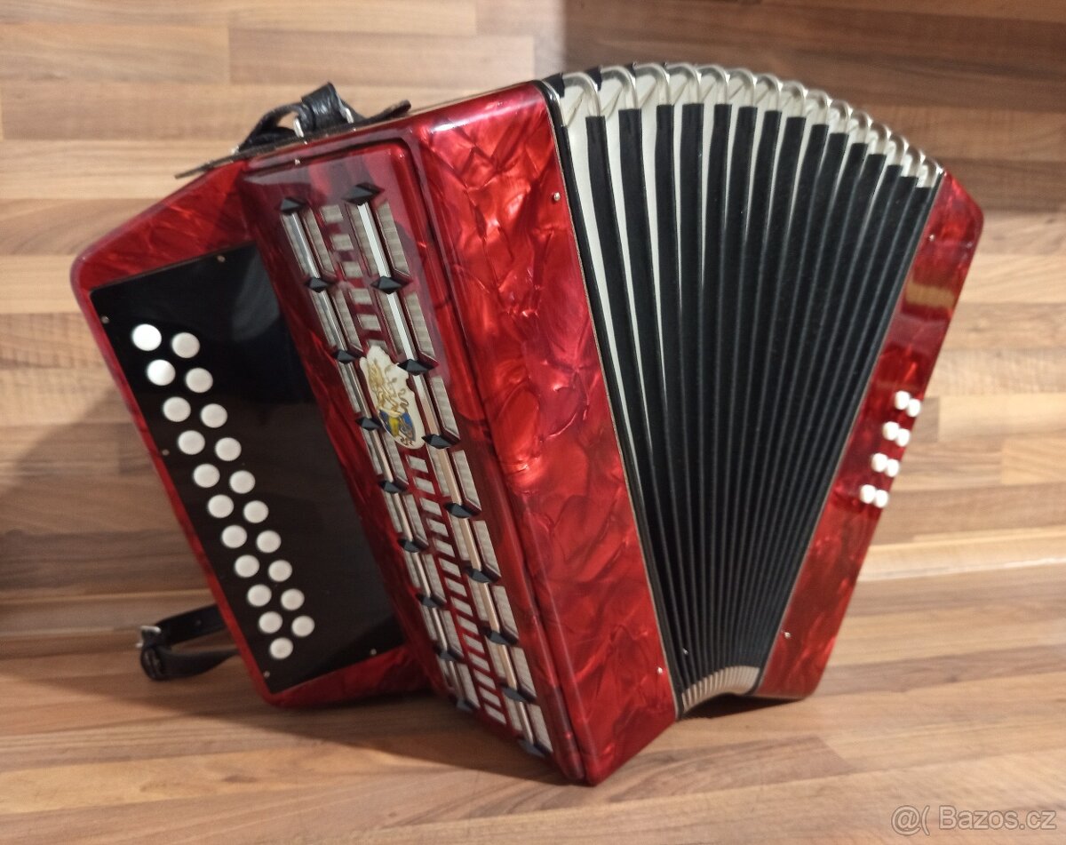 Heligonka (harmonika,akordeon) Weltmeister Meteor