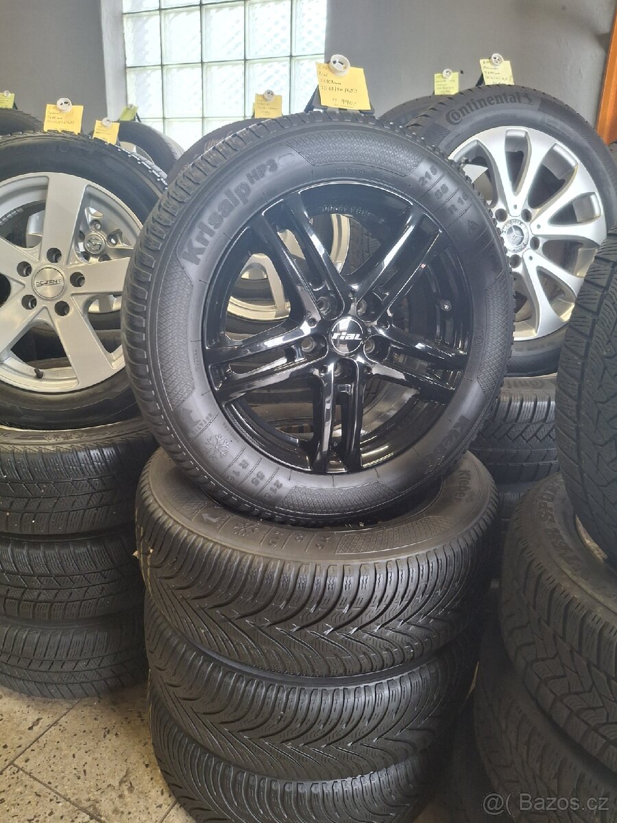 Alu kola Rial, 215/55 R16, zimní pneu