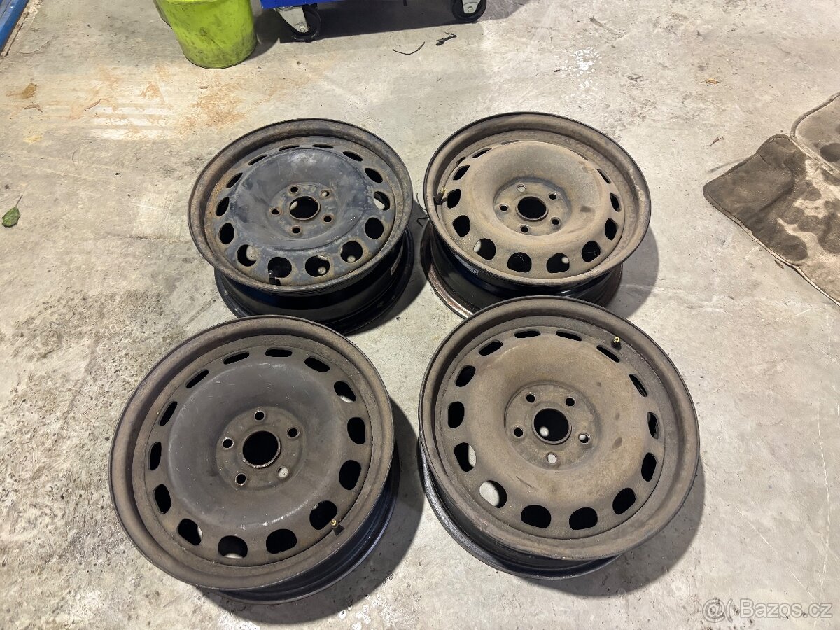 Plechove disky 5x112 r16  vw, skoda, ford