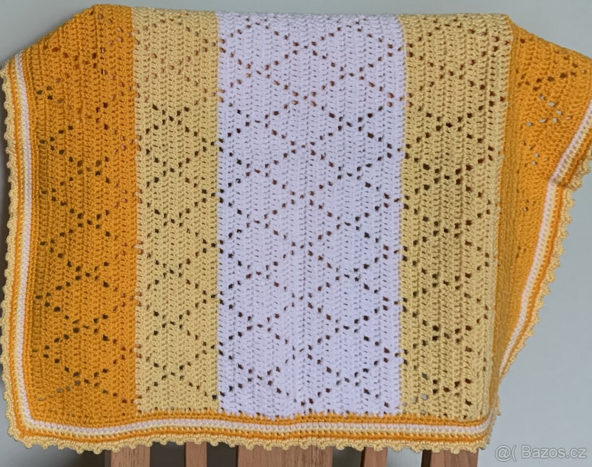 Háčkovaná dečka pro miminko, doprava zdarma