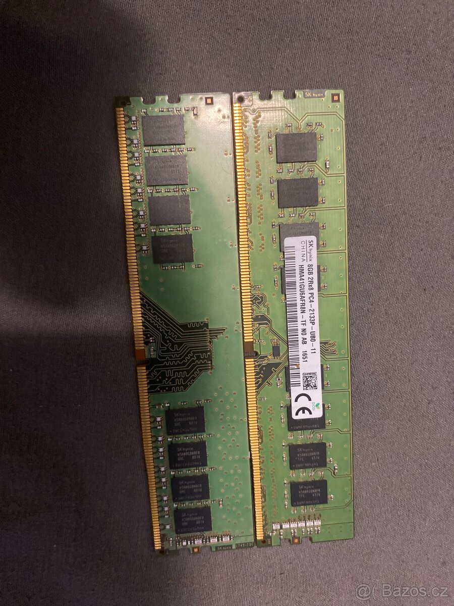 2×8GB DDR4 2133 MHz Hynix – funkční