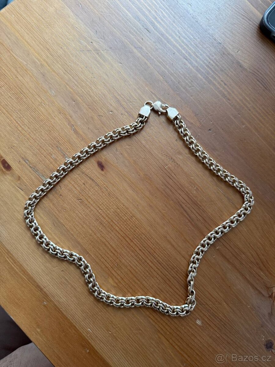Zlatý řetízek 585 102 gr