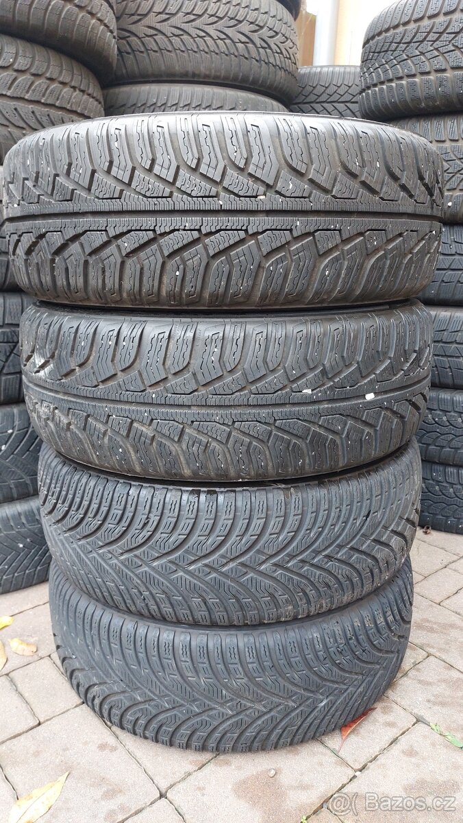Pneu zimní, 4 kusy, rozměr 195/55/16, 87H, zn. KLEBER