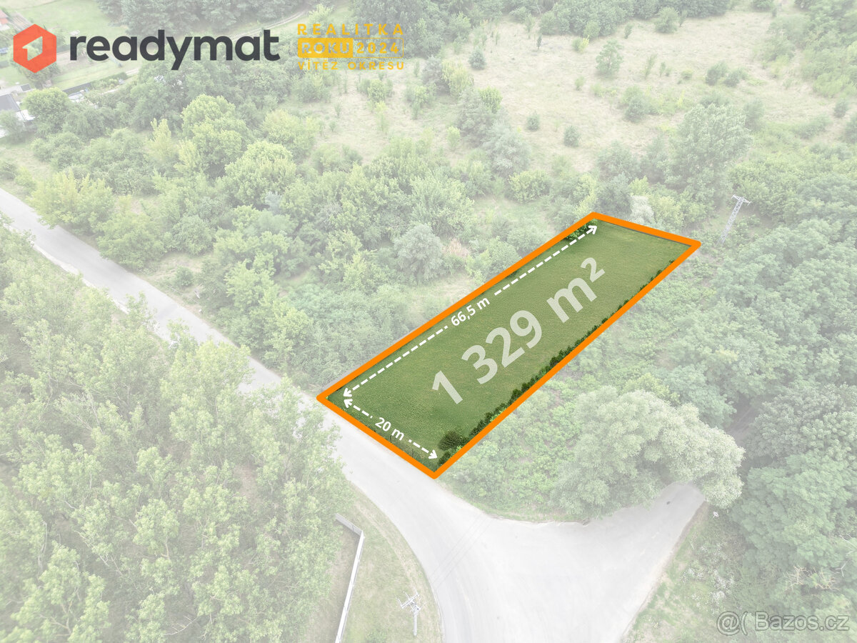 Prodej stavebního pozemku 1 329 m² u lesa, Moravský Písek