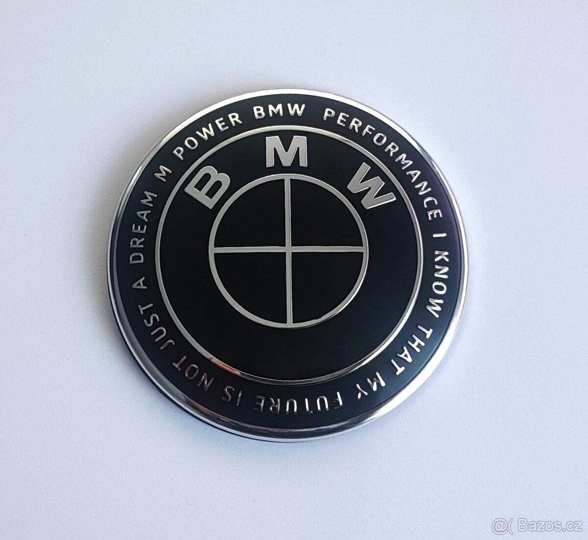 BMW přední i zadní znak černý Performance 74mm