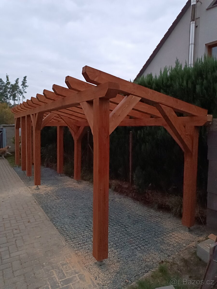 Přístřešek, dřevník, pergola, Drobné tesařské práce.