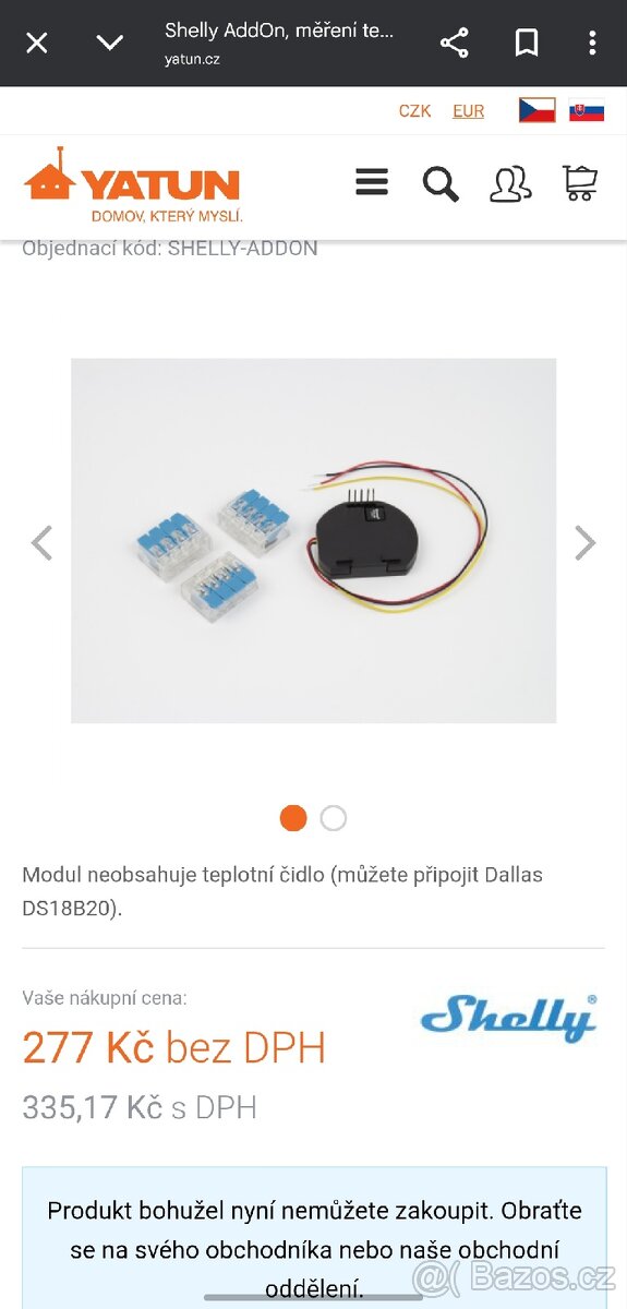 Shelly addon pro Shelly gen1 (6ks)