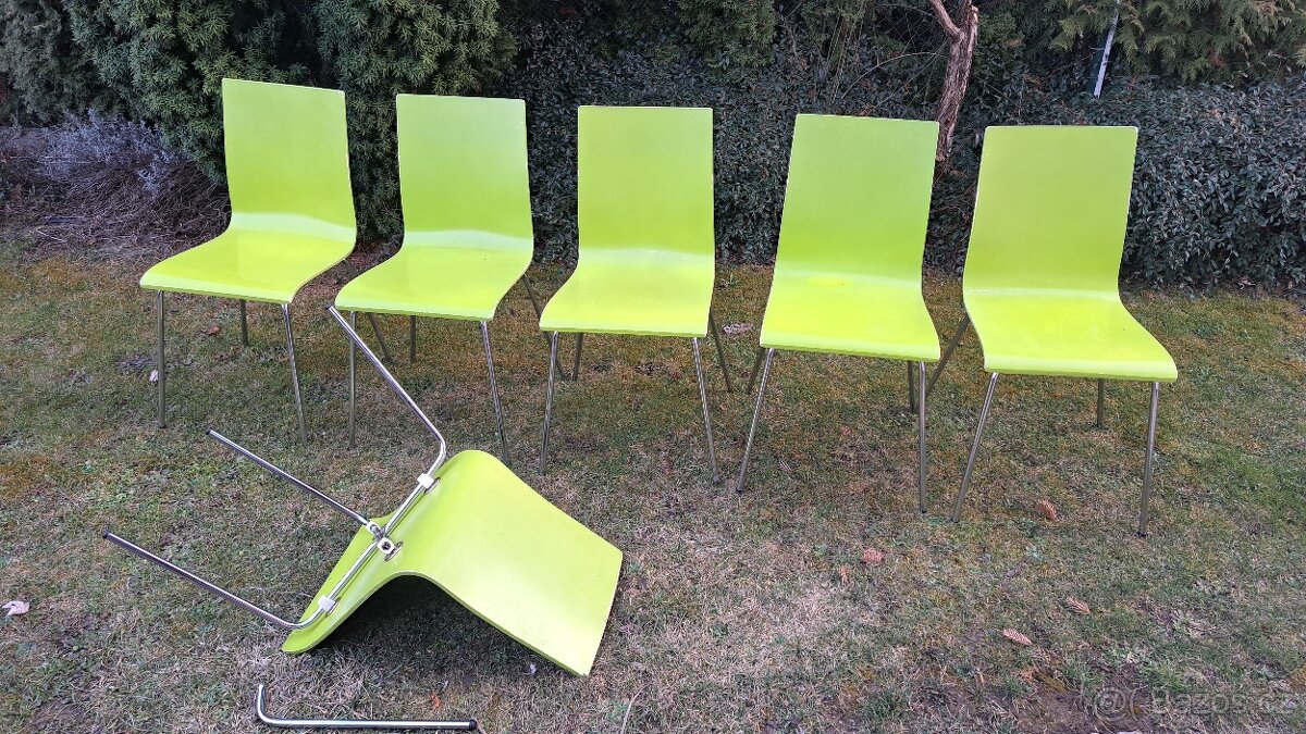 Sada 6 židlí za odvoz