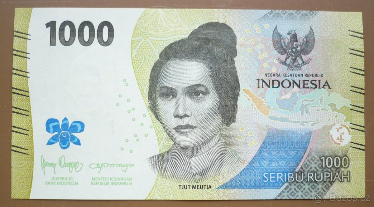 Bankovka, Indonésie, 1000 rupiah ročník 2022
