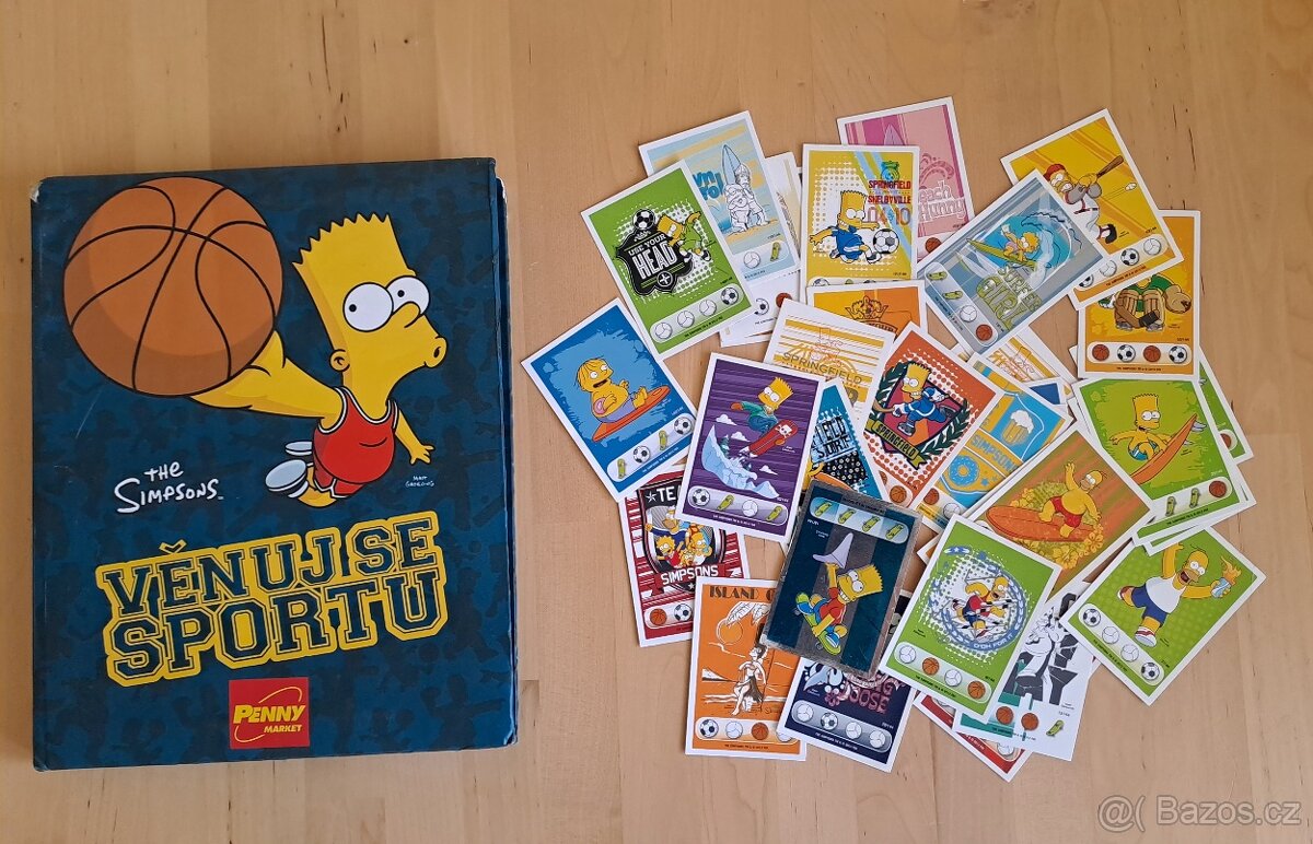 Sběratelské album Simpsons + kartičky