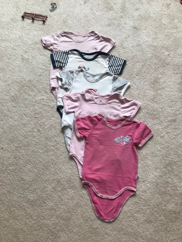 5x body Little Angel s krátkým rukávem, vel 80